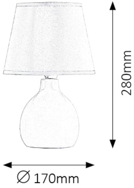 Rabalux Ingrid veioză 1x40 W maro 4476