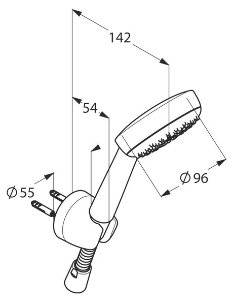Kludi Logo Neo set de duș perete crom 6801005-00