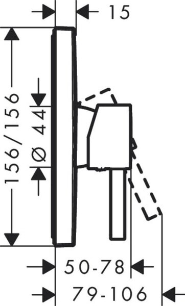 Hansgrohe Finoris baterie de duș ascuns alb 76615700