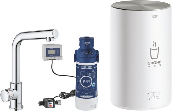 Grohe Red robinet de bucatarie cu boiler pe picior StarLight Chrome 30339001