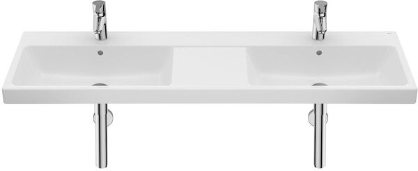 Roca Gap lavoar 140x46 cm dreptunghiular clasică-dublă alb luciu A3270MUS00