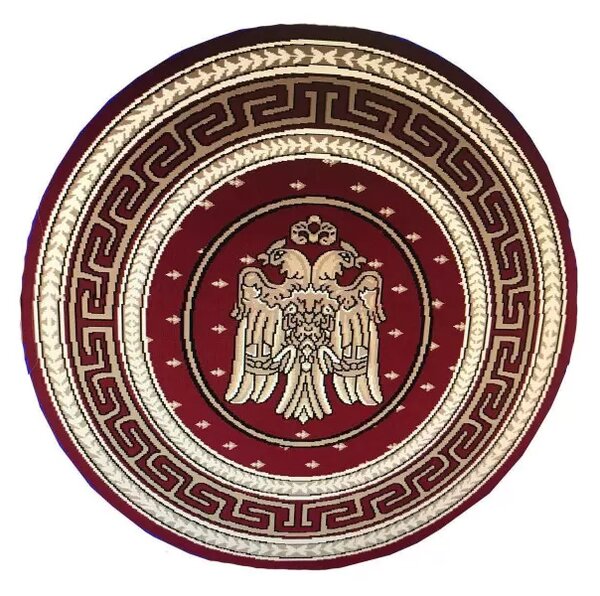 Covor cerc - Vultur Bicefal Selectează mărime: 120 X 120