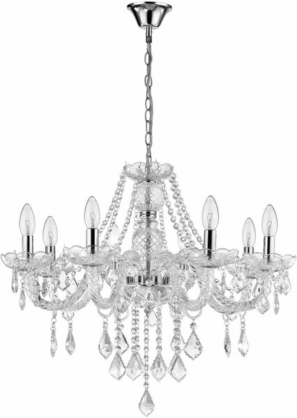 Light Prestige Cristallo lampă suspendată x60 W transparent LP-2940/8P