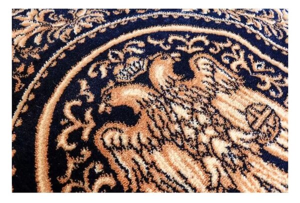 Covor cerc albastru Vultur Bicefal Selectează mărime: 150 X 150