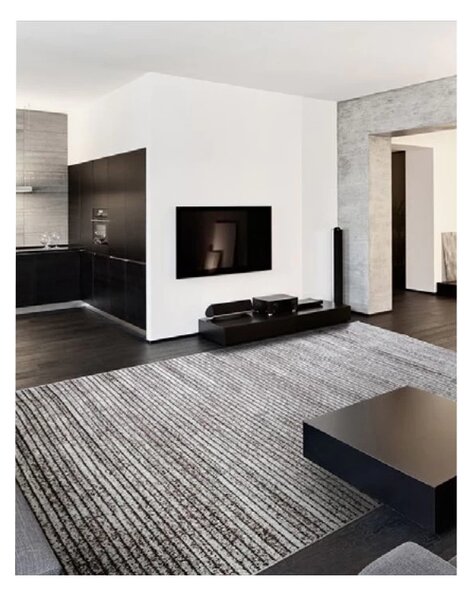 Covor Phoenix design linii maro-gri 5058-744 Selectează mărime: 060 X 110