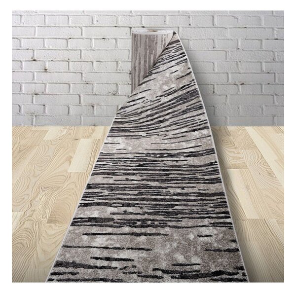Traversa Phoenix design abstract gri-negru 3013-244 Selectează lătime: 120 X