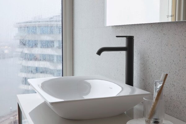 Duravit C.1 baterie lavoar stativ negru C11040002046