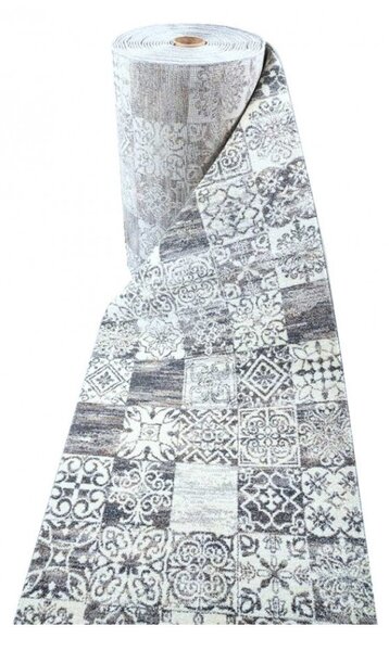 Traversa Beenom design floral-geometric gri 1013-122 Selectează lătime: 060 X