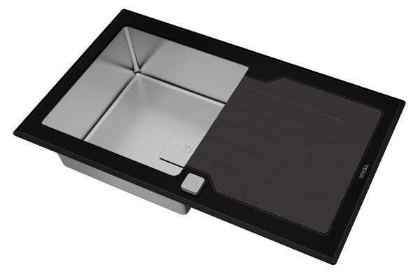 Teka Diamond chiuveta din otel 86x51 cm negru 115100011