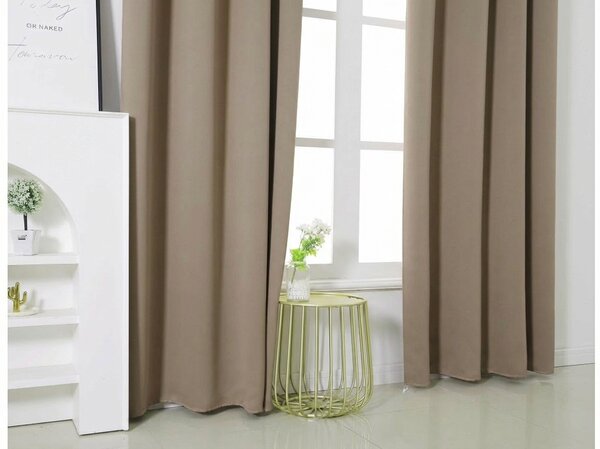 Draperie bej OXFORD 140x250 cm Agatat: Inele metalice