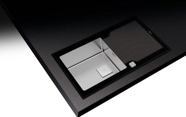 Teka Diamond chiuveta din otel 86x51 cm negru 115100011