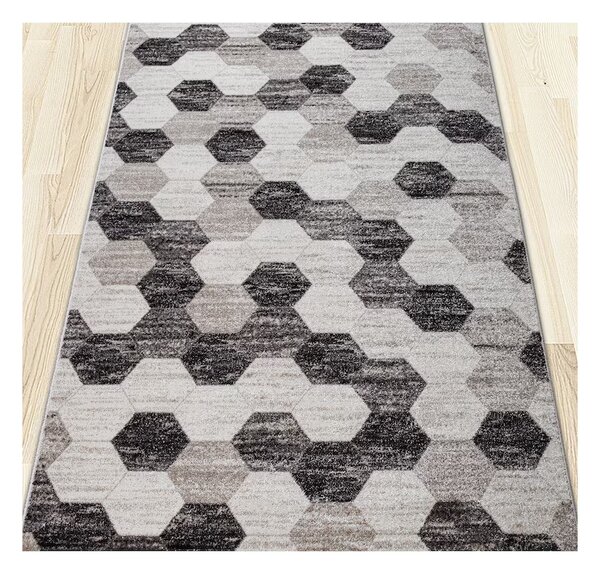 Traversa Phoenix design hexagonal gri-negru 3022-244 Selectează lătime: 100 X