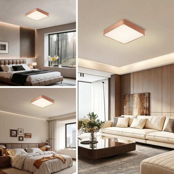 Brilagi - Plafonieră LED POOL LED/48W/230V 3000/4000/6000K 50x50 cm bronzată
