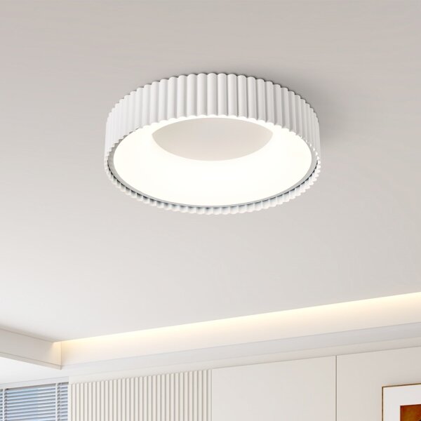 Brilagi - LED dimabil, plafonieră FALCON MODERN LED/30W/230V 40 cm alb + telecomandă
