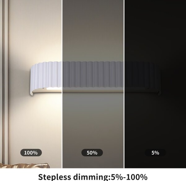Brilagi - Aplica LED dimerizabilă FALCON MODERN LED/14W/230V 40 cm albă + telecomandă