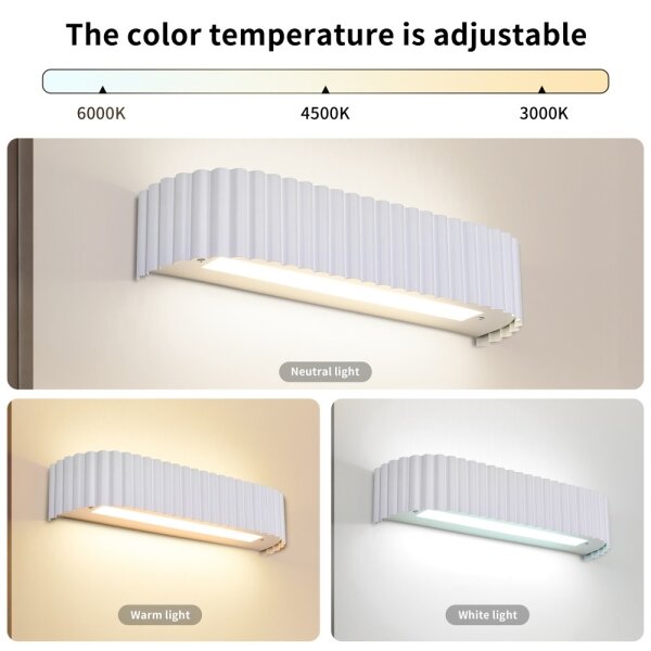 Brilagi - Aplica LED dimerizabilă FALCON MODERN LED/14W/230V 40 cm albă + telecomandă