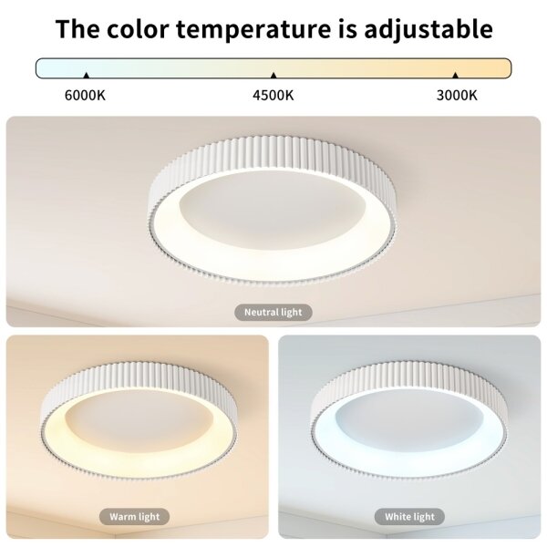 Brilagi - Lampă de tavan LED reglabilă FALCON MODERN LED/54W/230V 60 cm albă + telecomandă