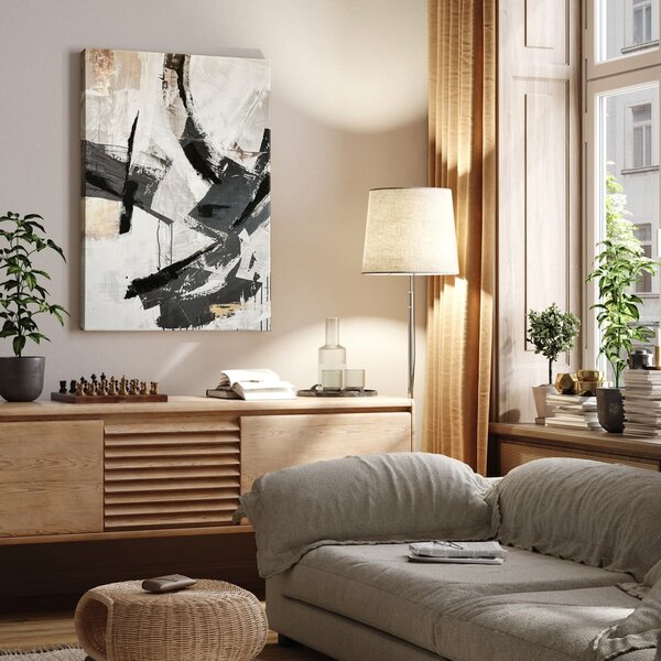 Tablou cu detalii pictate manual 70x100 cm Ash – Styler