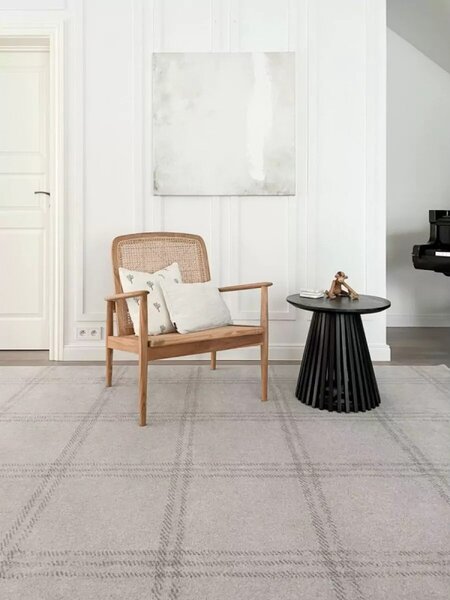 Covor Lana Grid Prime Sand Patrat Selectează mărime: 160 X 160
