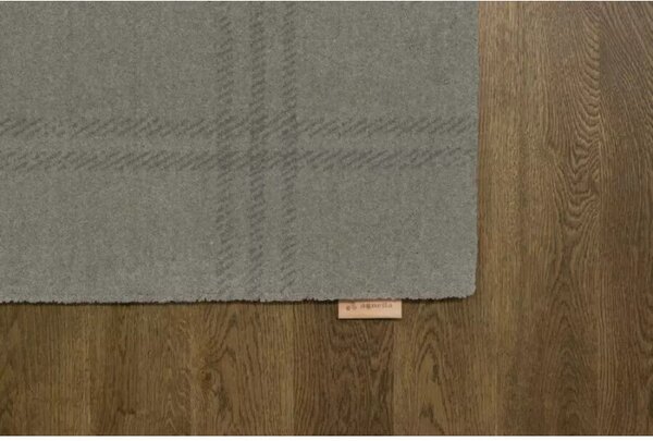 Covor Lana Grid Prime Gri Patrat Selectează mărime: 160 X 160