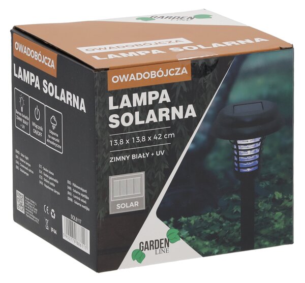 Lampa de gradina, antinsecte, panou solar,13.8x13.8x42 cm, JollyMag, SOL6117