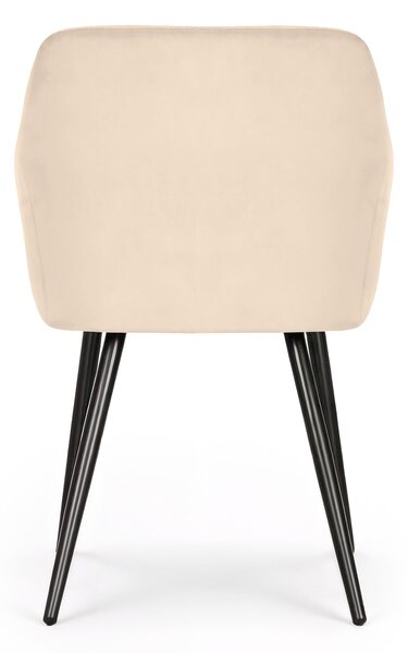 Set 6 scaune de sufragerie Exello (bej + negru). Promo -21%. 1152236