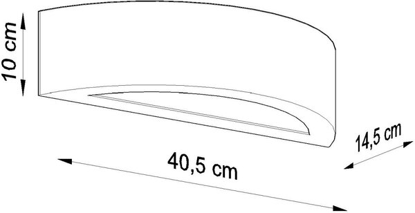 Sollux Lighting Atena lampă de perete 1x60 W gri SL.0873