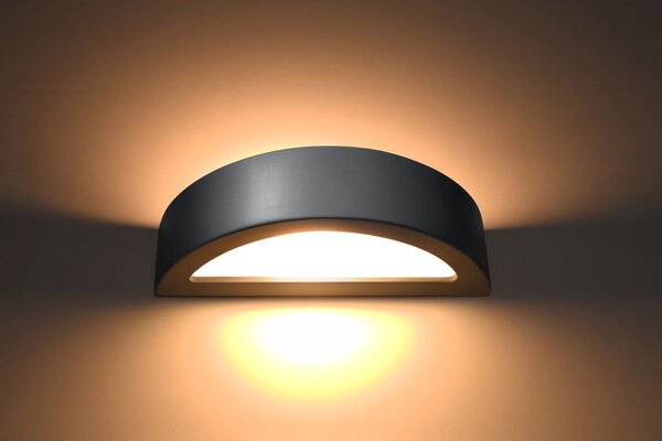 Sollux Lighting Atena lampă de perete 1x60 W gri SL.0873