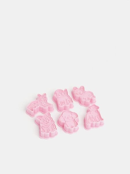 Sinsay - Tăietori de biscuiți pachet de 6 - roz-pastel