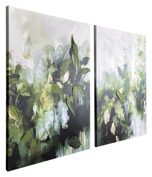 Set de tablouri cu detalii pictate manual 2 buc. 50x70 cm Myrtle – Styler