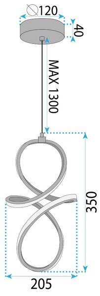 Lampă suspendată LED LHJ091-1CP GOLD