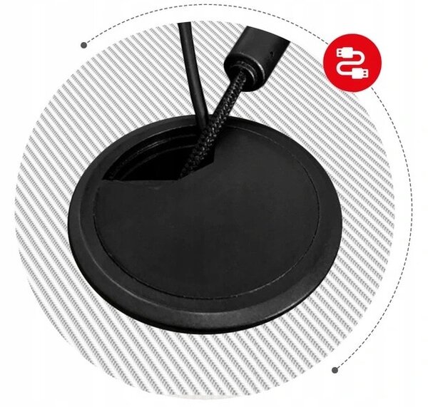 Birou de gaming modern, în culoare albă elegantă