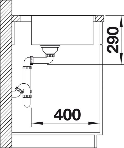 Blanco Andano 500-IF/A chiuveta din otel 54x50 cm 525245