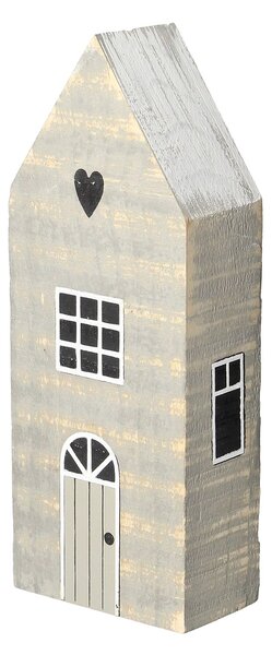 Casa de zăpadă decorare 19cm white grey