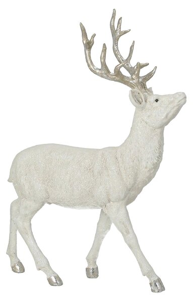 Figurină Deer White 32x12x39 cm silver