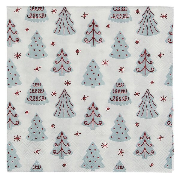 Șervețele de Crăciun Winter Trees I 16x16 cm