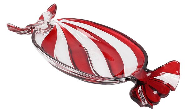 Platou din sticlă Candy 34x15x4 cm