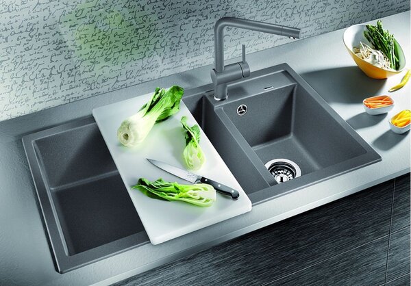 Blanco Metra 9 chiuvetă din granit 86x50 cm negru 525936