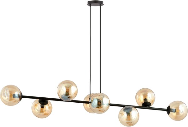 Emibig Rossi lampă suspendată x10 W negru-chihlimbar 876/8