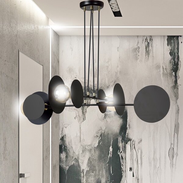 Emibig Idea lampă suspendată 4x15 W negru 792/4