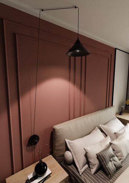 Emibig Abramo lampă suspendată 1x15 W negru 160/1