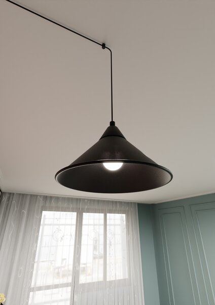 Emibig Abramo lampă suspendată 1x15 W negru 160/1