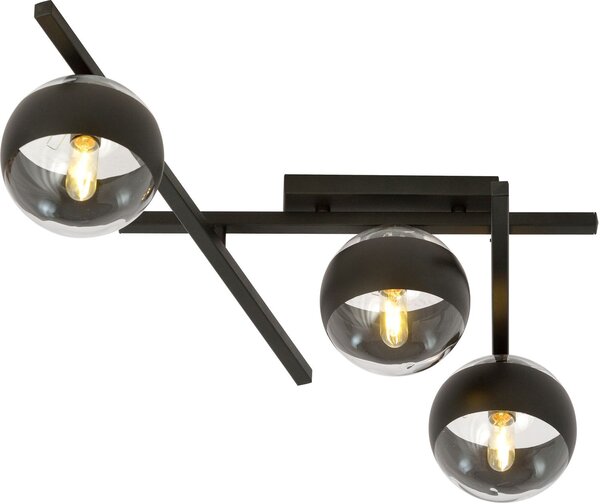 Emibig Smart Stripe lampă de tavan 3x10 W negru-transparent 1105/3