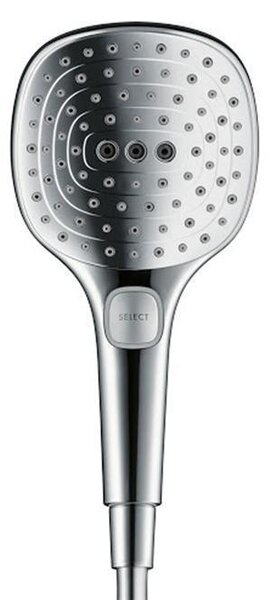 Para de dus Hansgrohe, Raindance Select E 120, cu 3 jeturi, crom