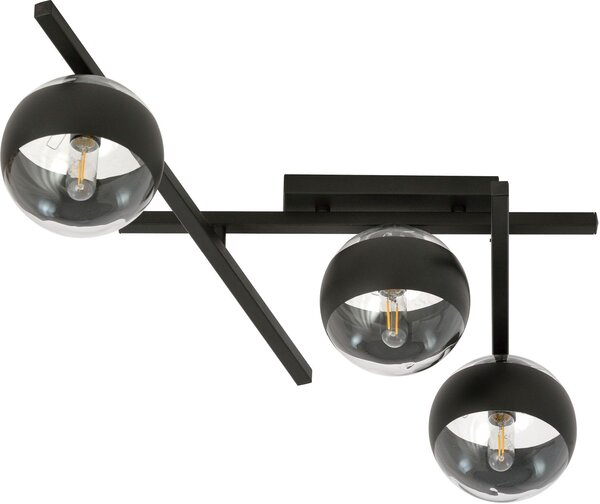 Emibig Smart Stripe lampă de tavan 3x10 W negru-transparent 1105/3