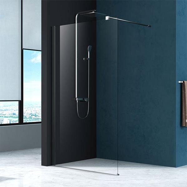 Paravan de dus walk-in Fluminia, Foxy, 80 x 200 cm, easy clean, crom, W01SC01-80-V1