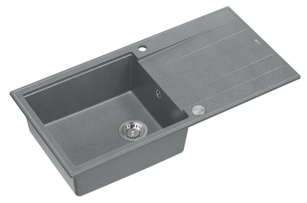 Quadron Evan chiuveta graniteq 100x50 cm gri/grafit/onix HCQE10050U5_BS_P2O