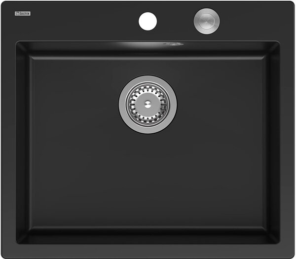 Quadron Morgan chiuveta graniteq 57x50 cm negru HB8304U7-BS_P2O