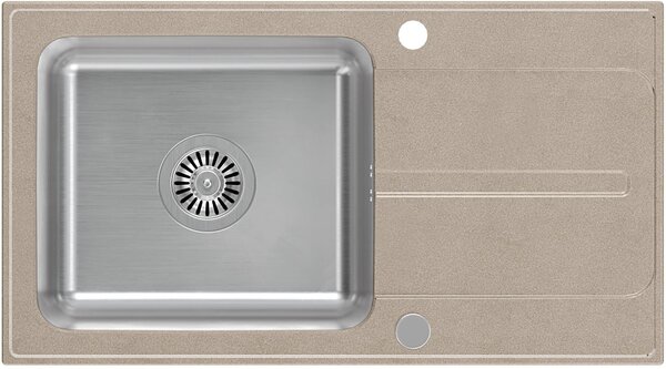 Quadron Ralph chiuvetă din granit-oțel 78x43 cm bej FUS_R7843BE