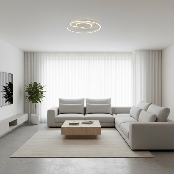 Plafonieră LED dimabilă Brilagi SPIRAL, 56W, 230V, 3000/4000/6000K + telecomandă